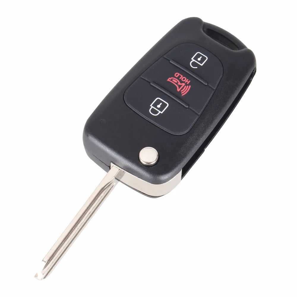 KEYYOU New 3 Buttons Flip Folding Remote Key Shell For HYUNDAI KIA SOUL Car Keys Blank Case Cover Blackbox Automotive Diagnostics
