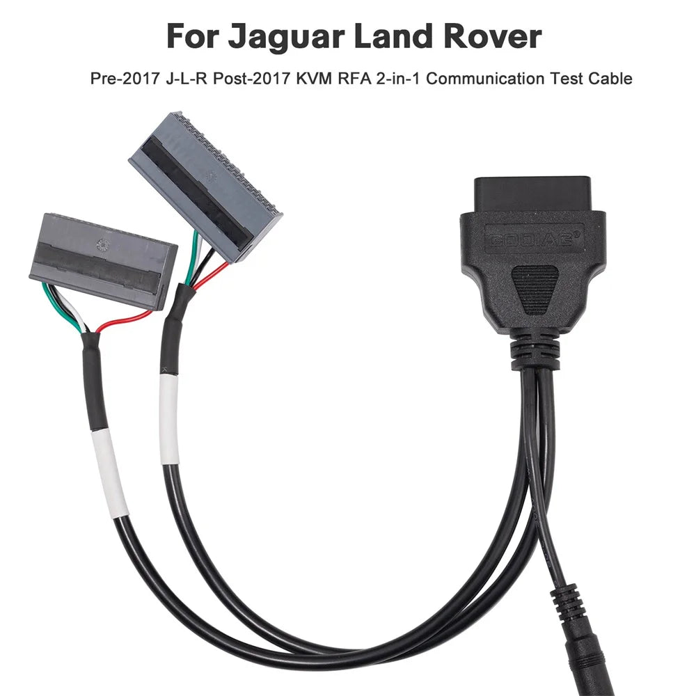 2025 GODIAG for Jaguar for Land Rover Pre-2017 J-L-R Post-2017 KVM RFA 2-in-1 Communication Test Cable Blackbox Automotive Diagnostics