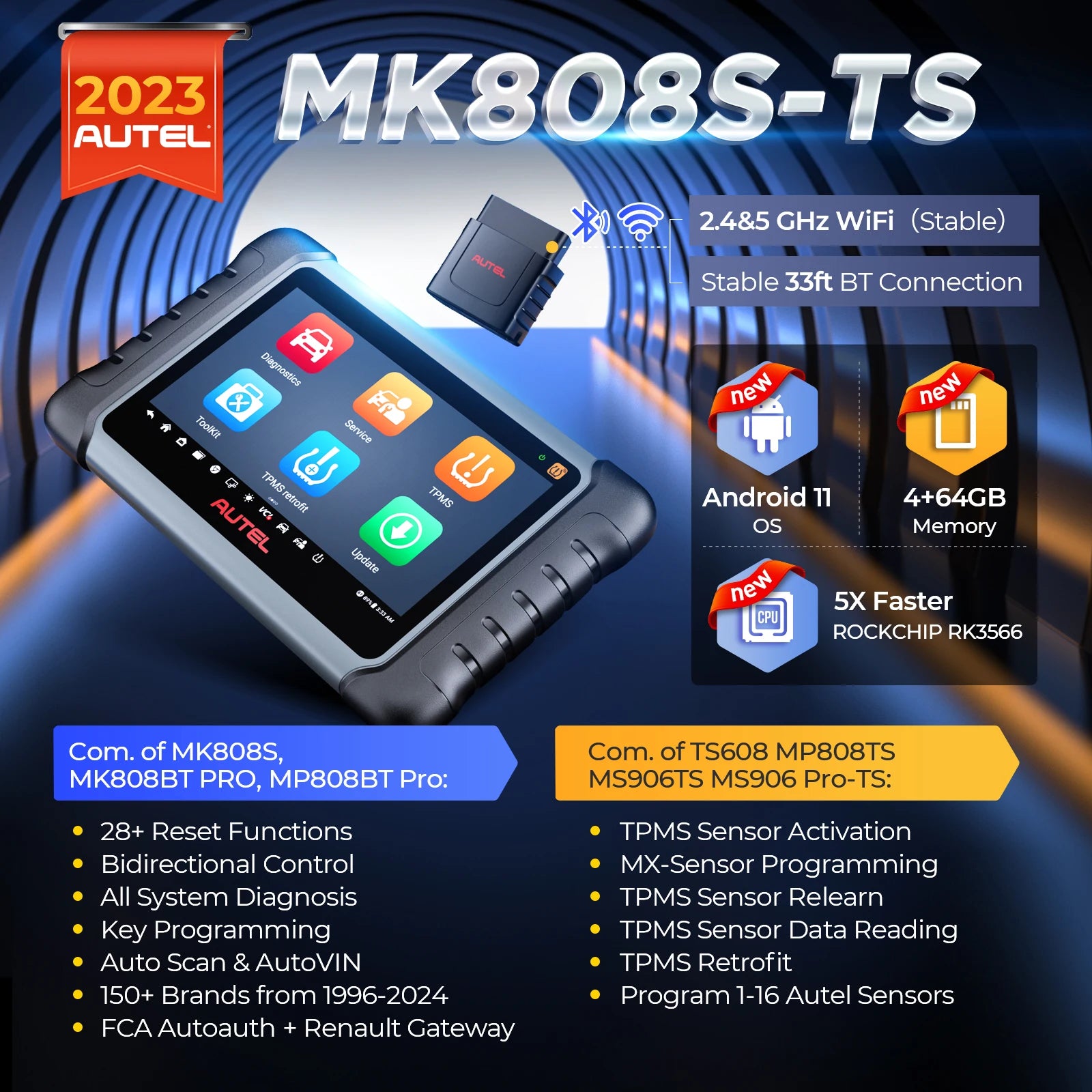 Autel MK808S-TS TPMS Relearn Tool