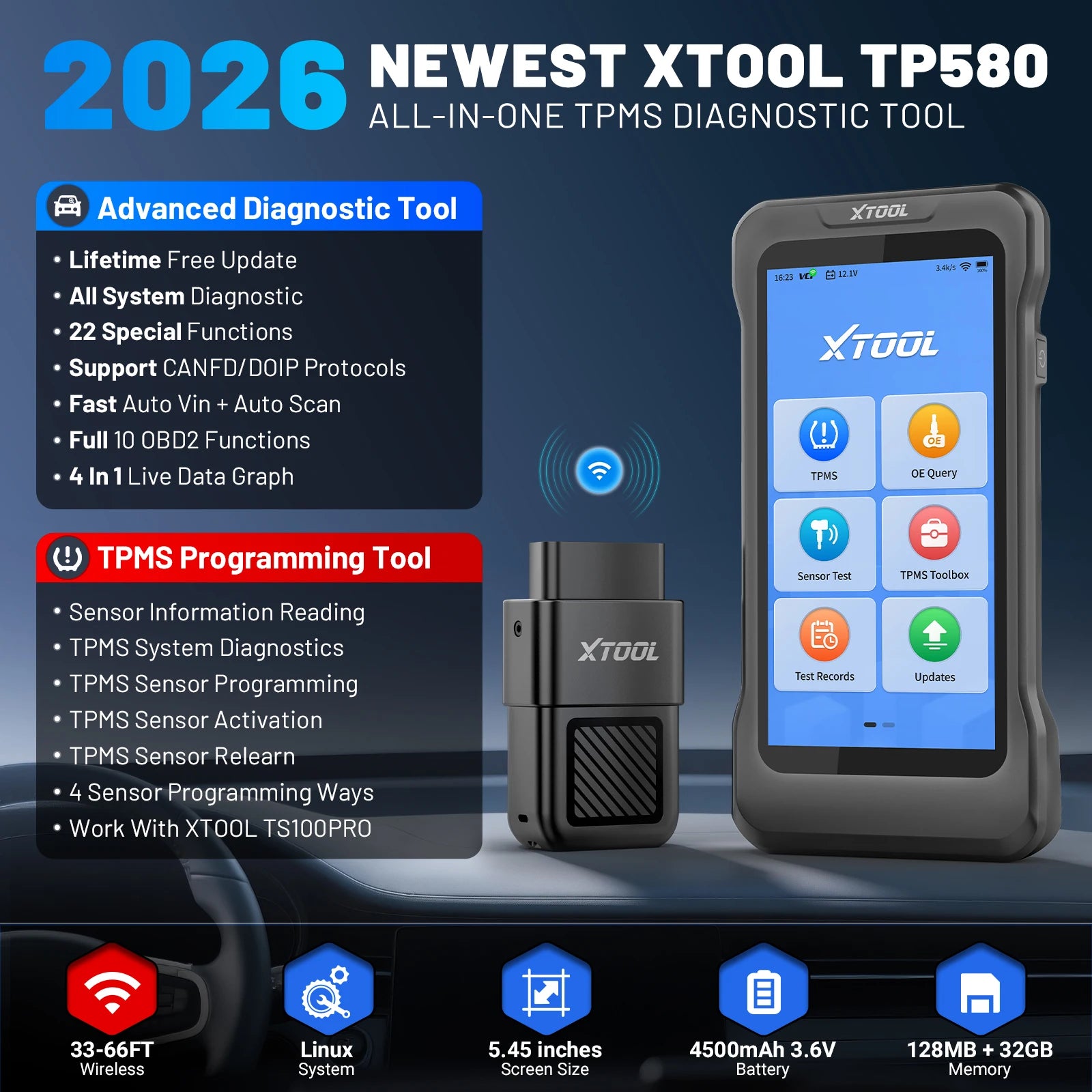 Xtool TP580 TPMS Service Tool — image 2