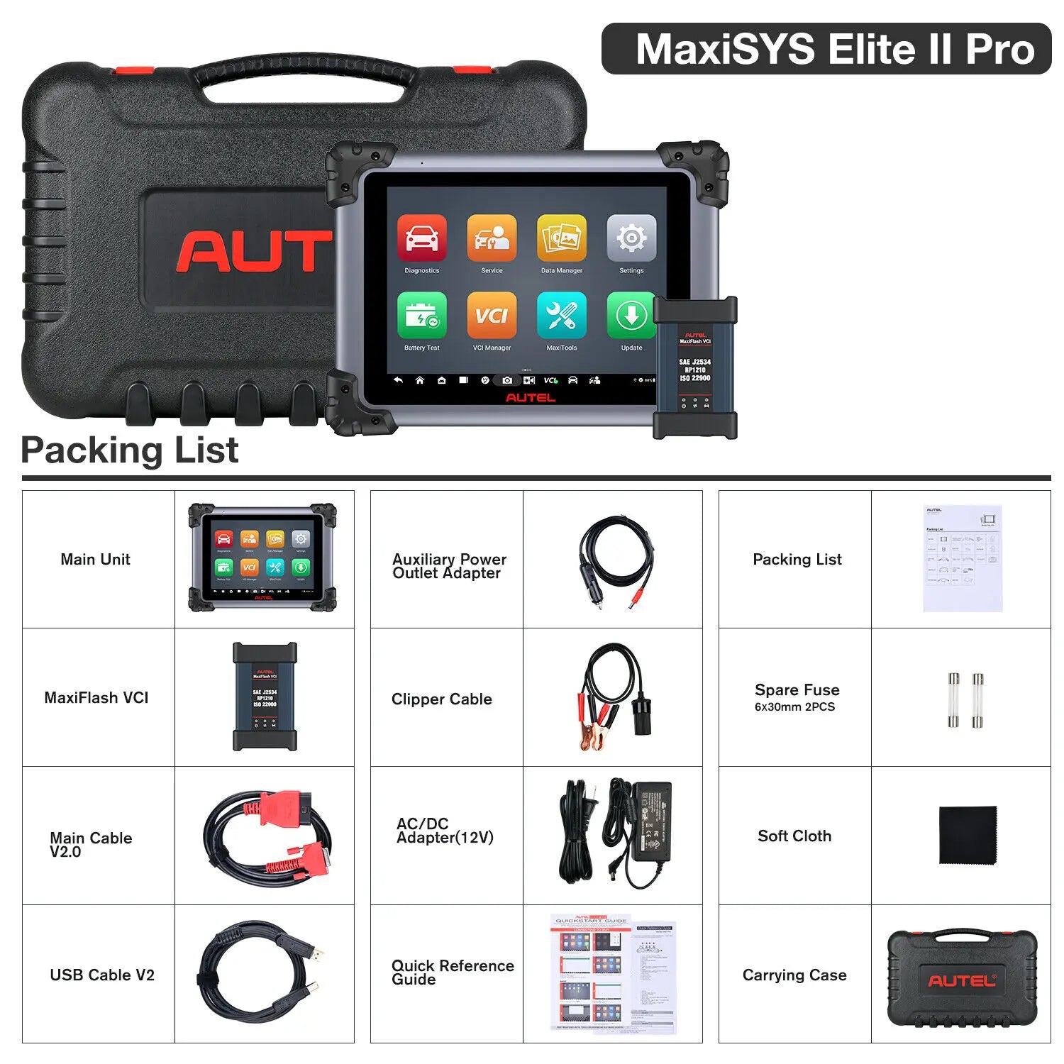 Autel Maxisys Elite II Pro Elite Bidirectional Diagnostic Scanner