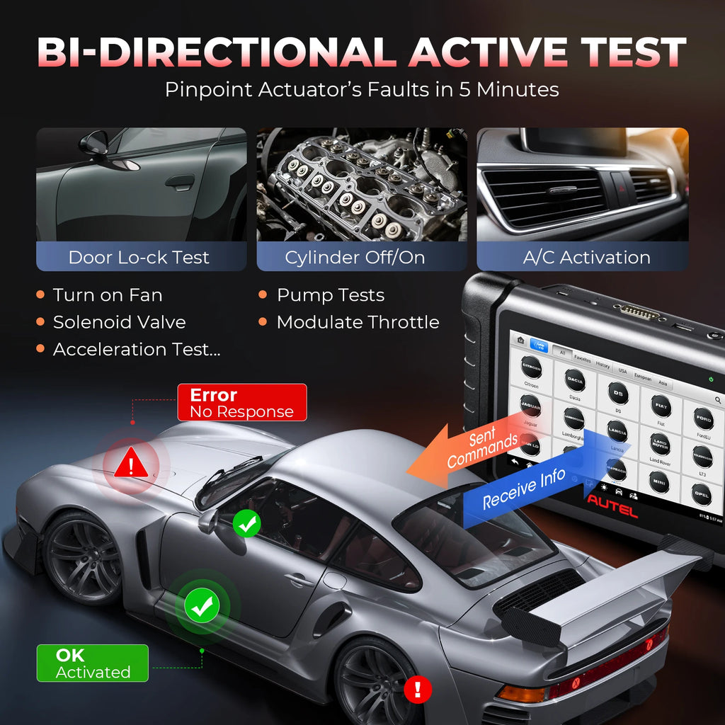 Autel MK808S Bidirectional Diagnostic Scanner