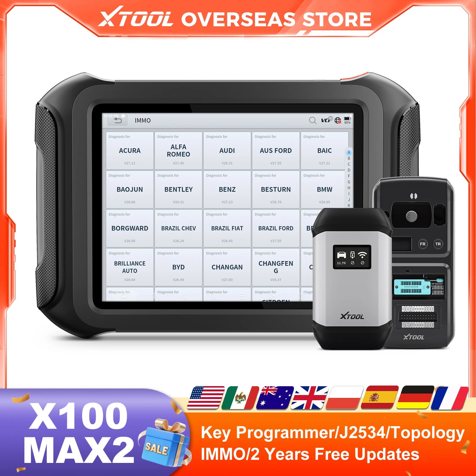 Xtool X100 MAX2 Automotive Key Programmer