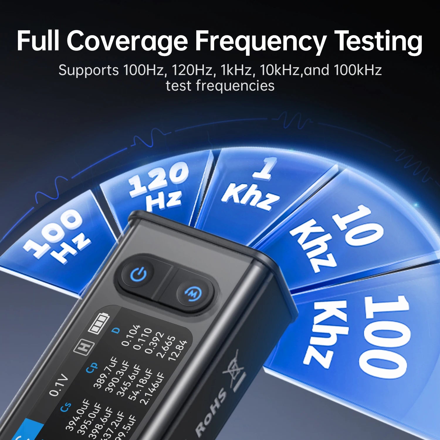 FNIRSI LCR-ST2 2-in-1 Digital Tweezer Bridge LCR ESR Meter SMD Test Kelvin Clip Electronic Component Multifunctional Tester Tool Blackbox Automotive Diagnostics