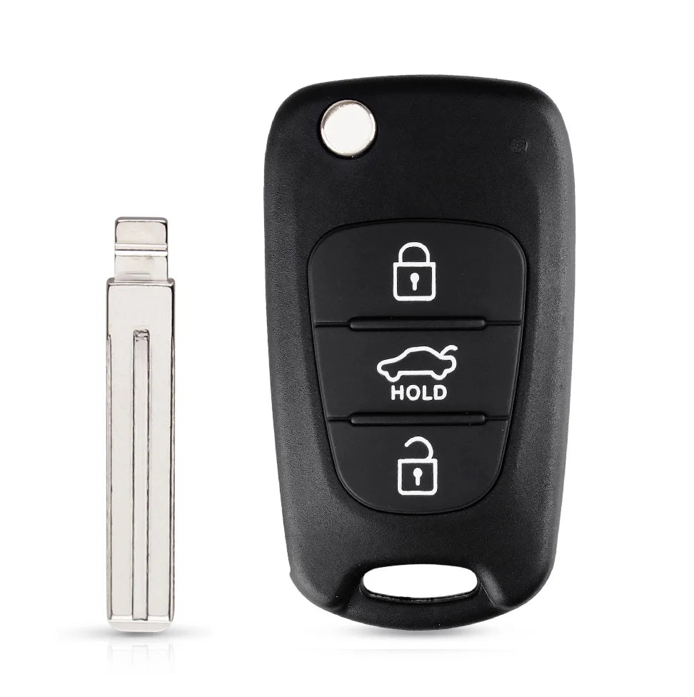 KEYYOU Flip Folding Remote Auto Car Key Shell For Kia Rio 3 Picanto Ceed Cerato Sportage K2 K3 K5 Soul For Hyundai Key Case Blackbox Automotive Diagnostics