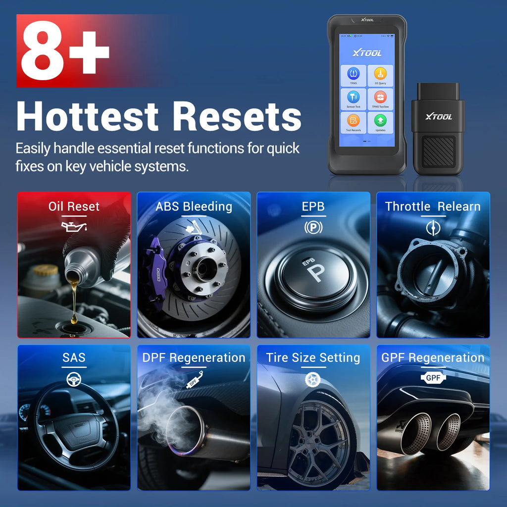 XTOOL TP300 TPMS Sensor Activation Programmer Tire Pressure Monitor 5 Systems Diagnostic Upgraded of TP150 Lifetime Free Update Blackbox Automotive Diagnostics