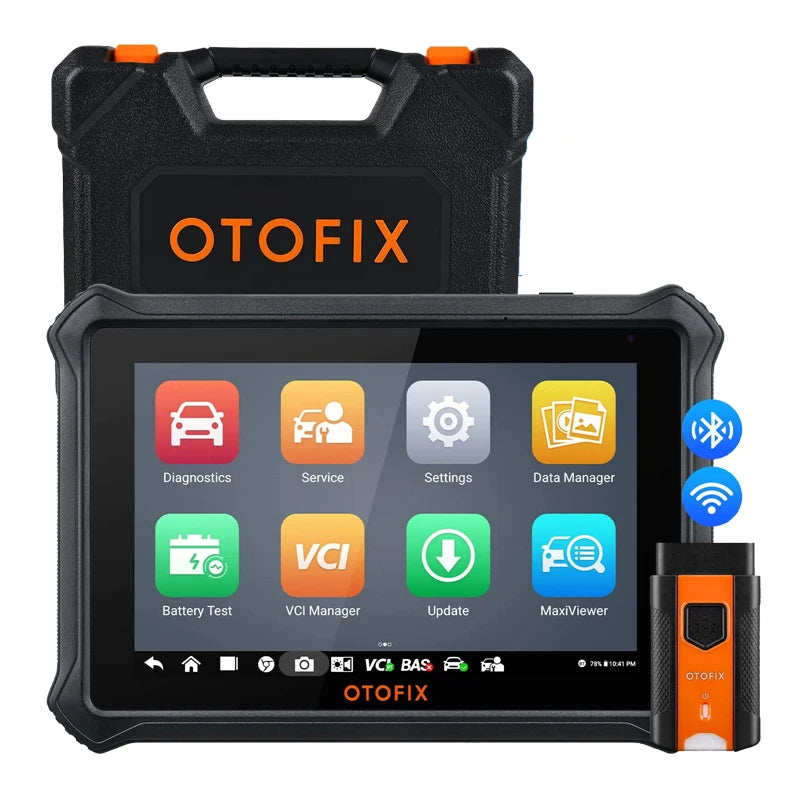 OTOFIX D1 LITE OBD2 Scanner Car Diagnostic Tool Bluetooth Wireless Bi-Directional Control OBD Automotive Scan Tool Active Test Blackbox Automotive Diagnostics