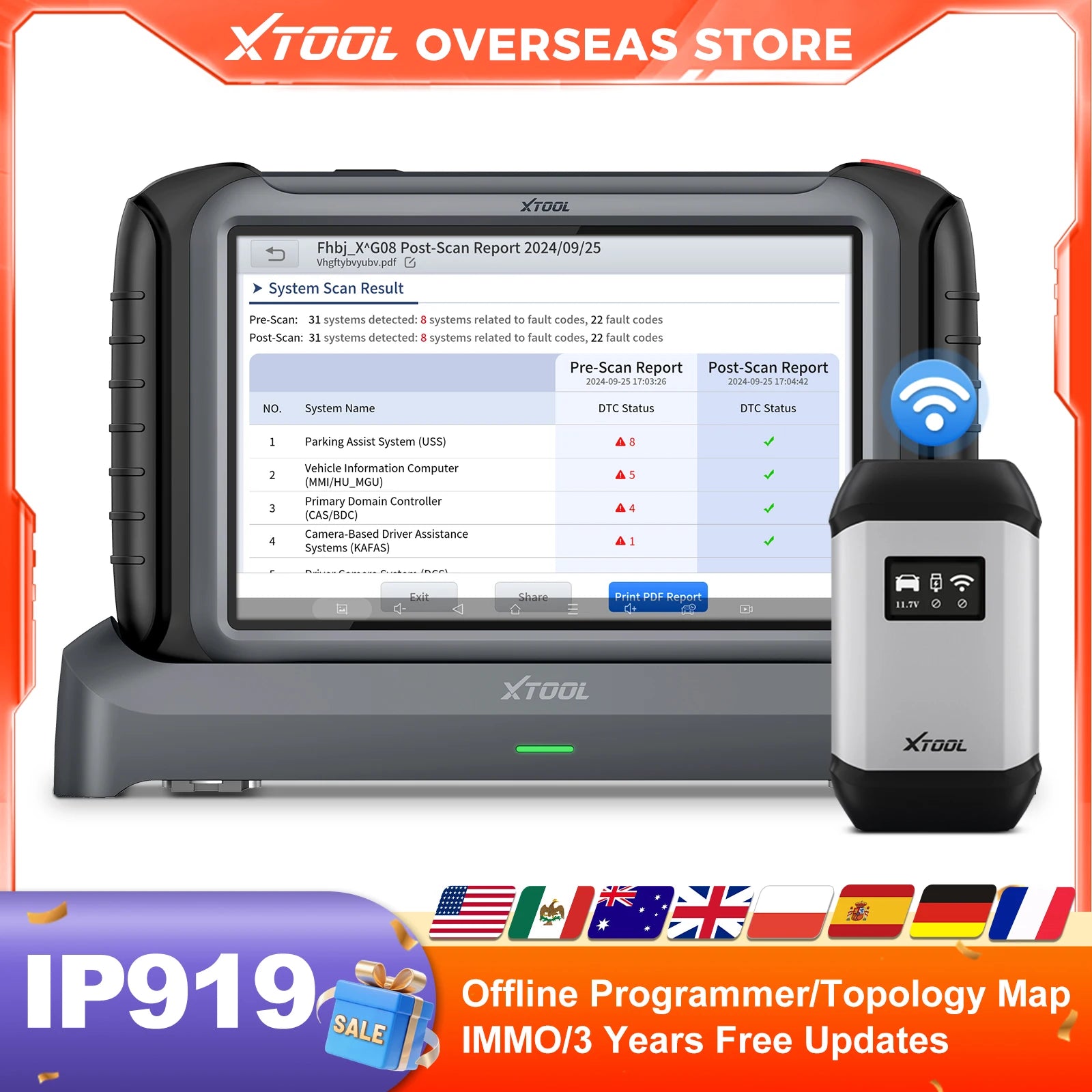Xtool IP919 Remote Key