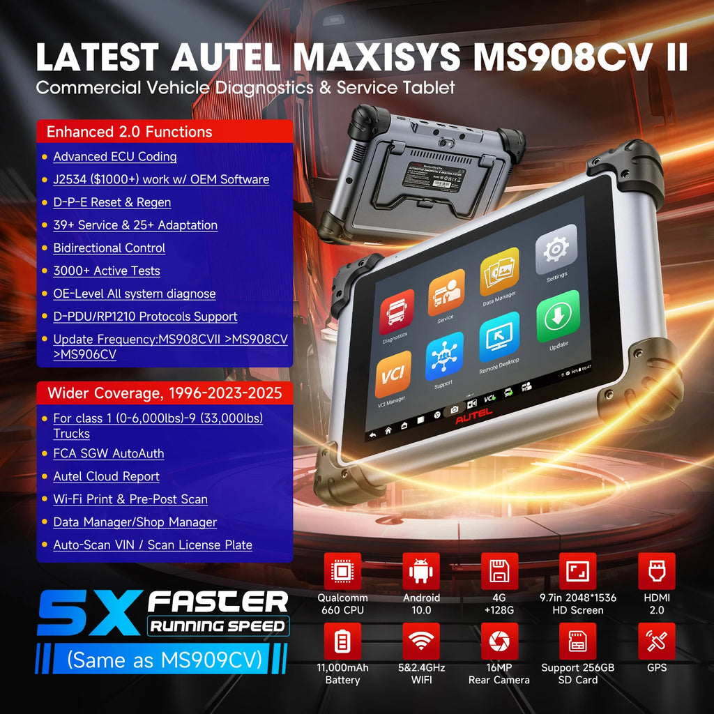 Autel MAXISYS MS908CV II Bidirectional Diagnostic Scanner