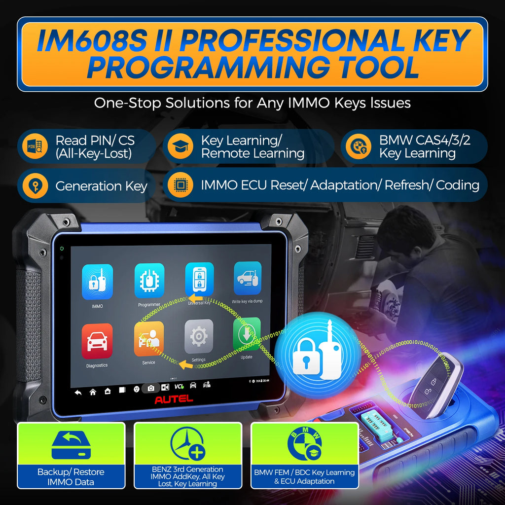 Autel MaxiIM IM608 II Pro Key Programmer and Immobilizer Tool