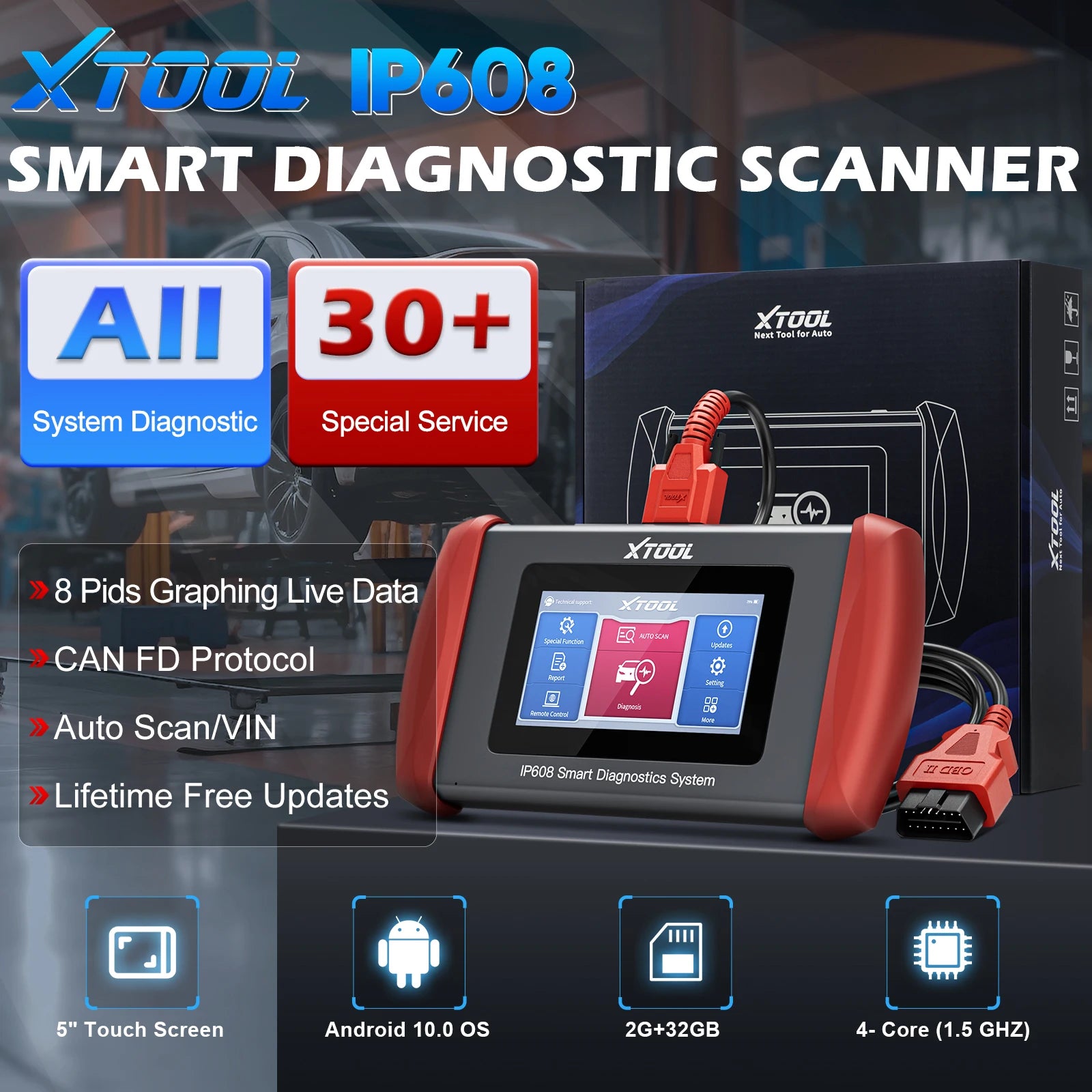 Xtool IP608 Automotive Diagnostic Scanner — image 2
