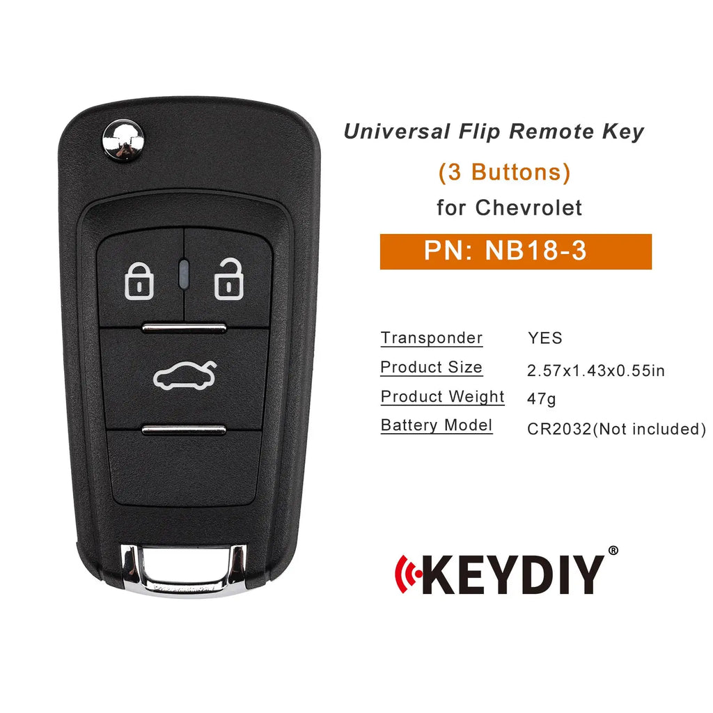 KEYDIY KD NB18-3 Remote Key — Chevrolet — image 6