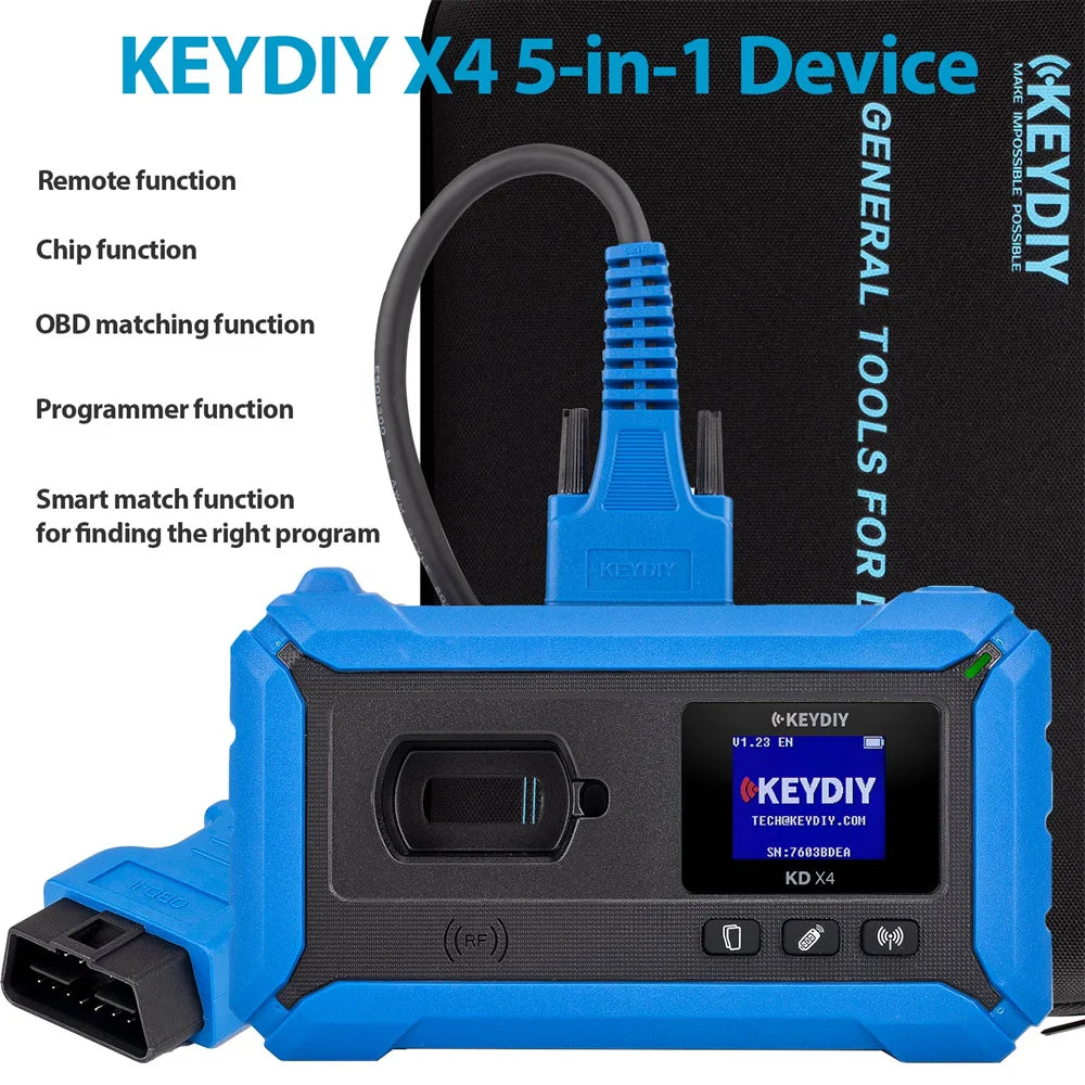 KEYDIY X4 KD-X4 KDX4 Universal Tool for Key Recognition/ Generation/ Copying/ Programming and Matching Remote Control Simulation Blackbox Automotive Diagnostics