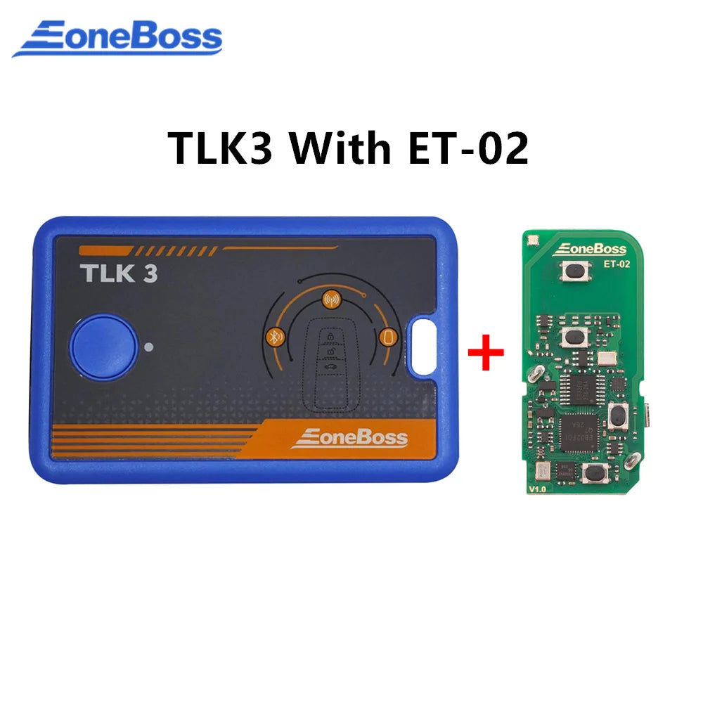 2026 New EONEBOSS TLK3 Supports Data Reading Automatic Frequency/ Vehicle Brand/ Chip Type Detection Can Choose ET-01 ET-02 Key Blackbox Automotive Diagnostics