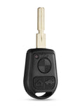 KEYYOU 3 Button Uncut Blade Car Key Replacement Remote Key Case Shell for BMW E31 E32 E34 E36 E38 E39 E46 Z3 Fob Uncut key case Blackbox Automotive Diagnostics